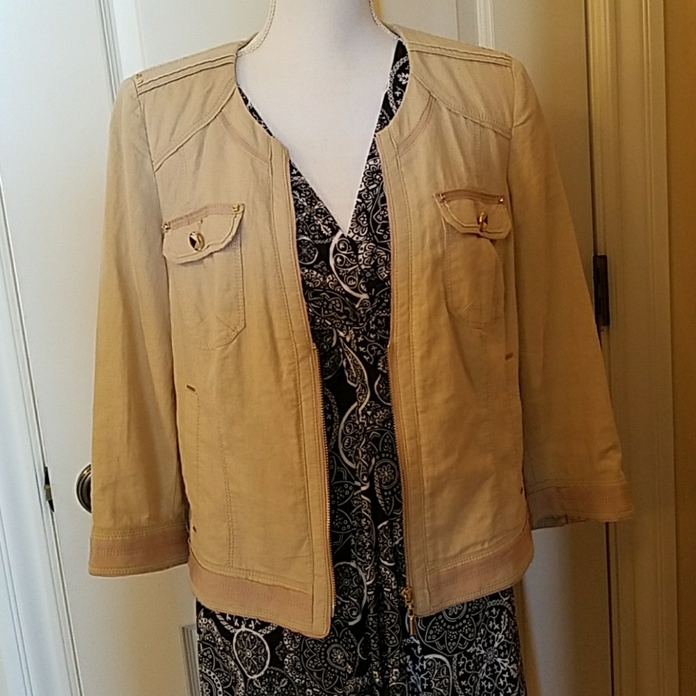 WHBM cream jacket